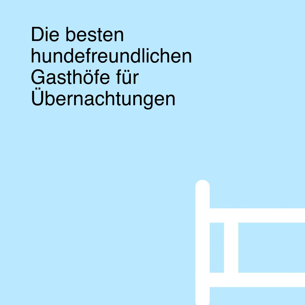 Die besten hundefreundlichen Gasthöfe für Übernachtungen