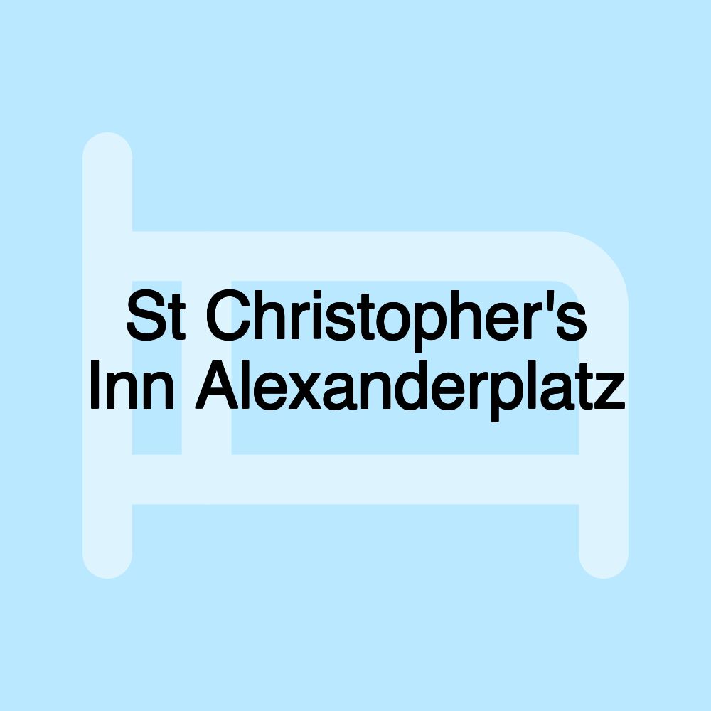 St Christopher's Inn Alexanderplatz