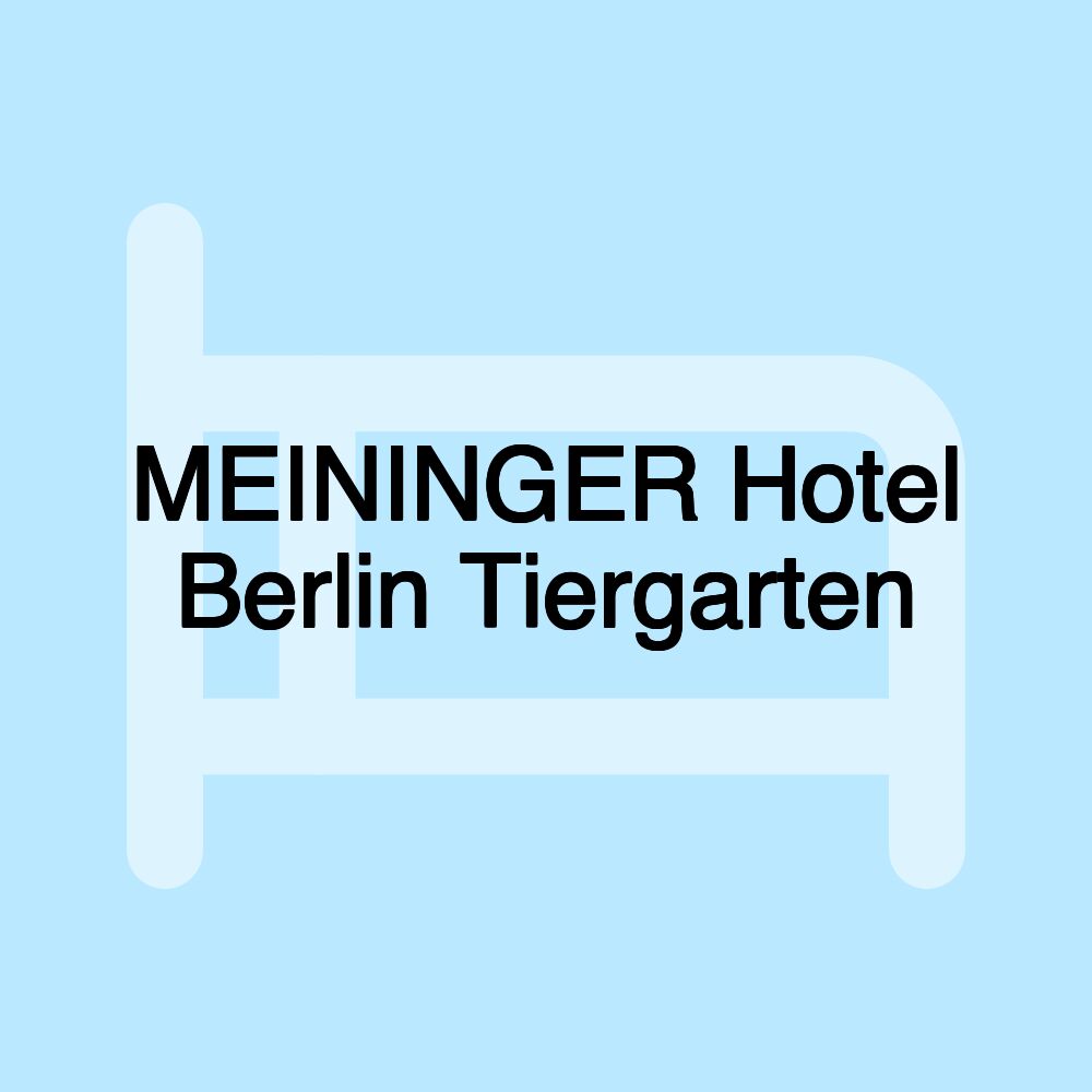 MEININGER Hotel Berlin Tiergarten