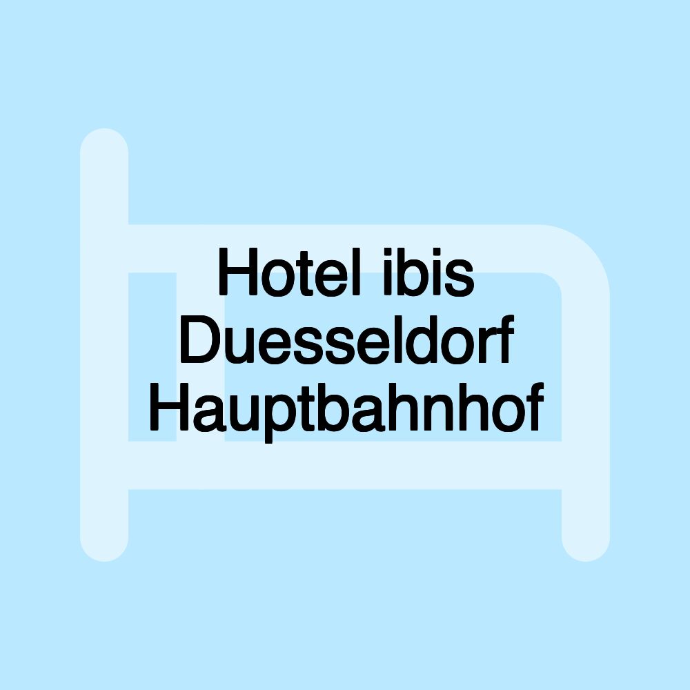 Hotel ibis Duesseldorf Hauptbahnhof