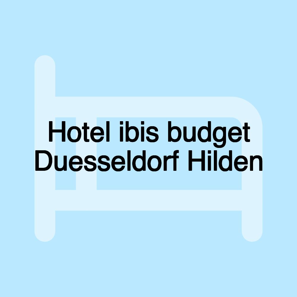 Hotel ibis budget Duesseldorf Hilden