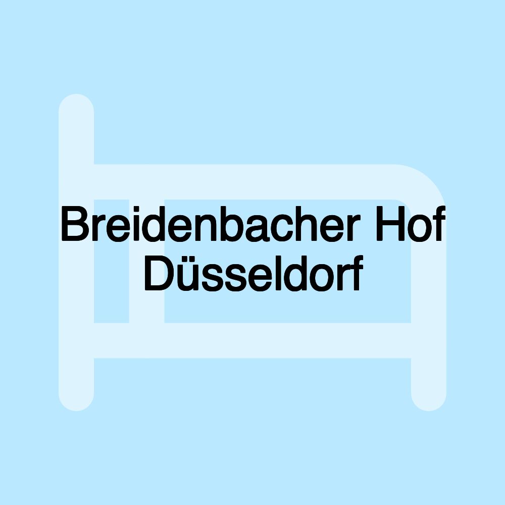 Breidenbacher Hof Düsseldorf