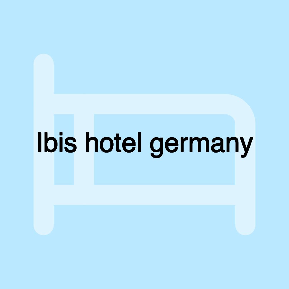 Ibis hotel germany