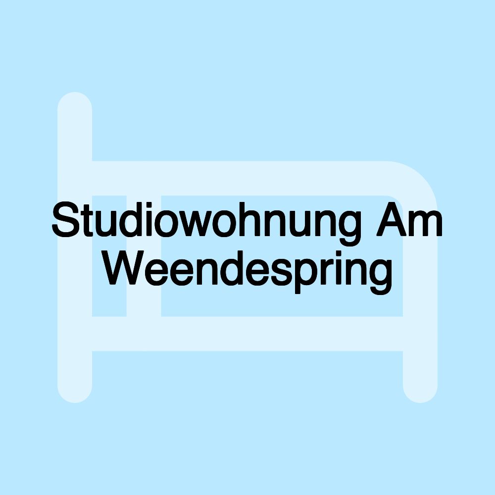 Studiowohnung Am Weendespring