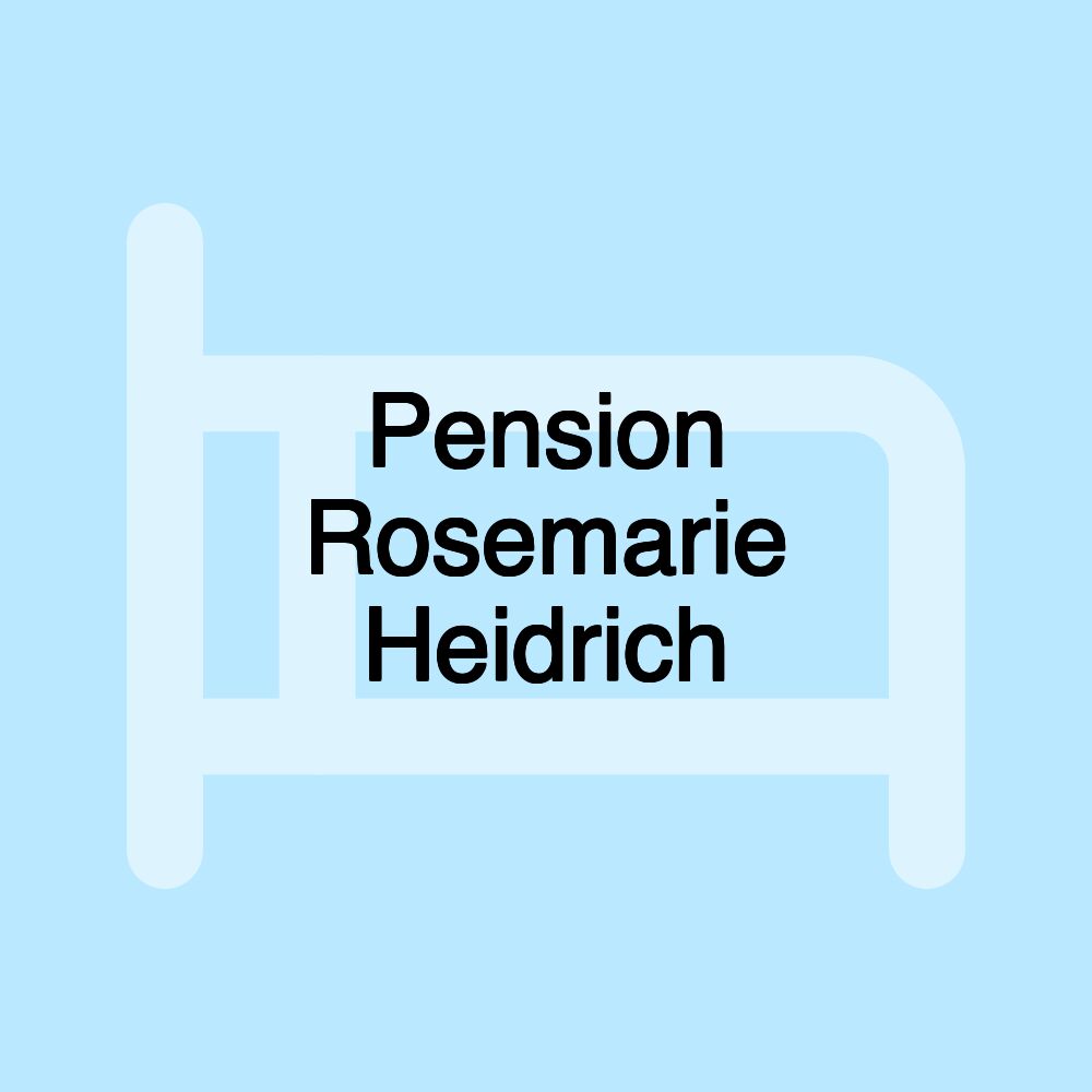 Pension Rosemarie Heidrich