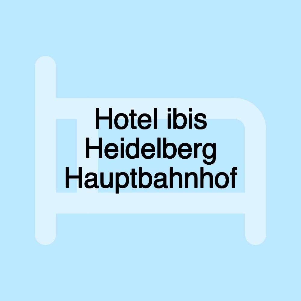 Hotel ibis Heidelberg Hauptbahnhof