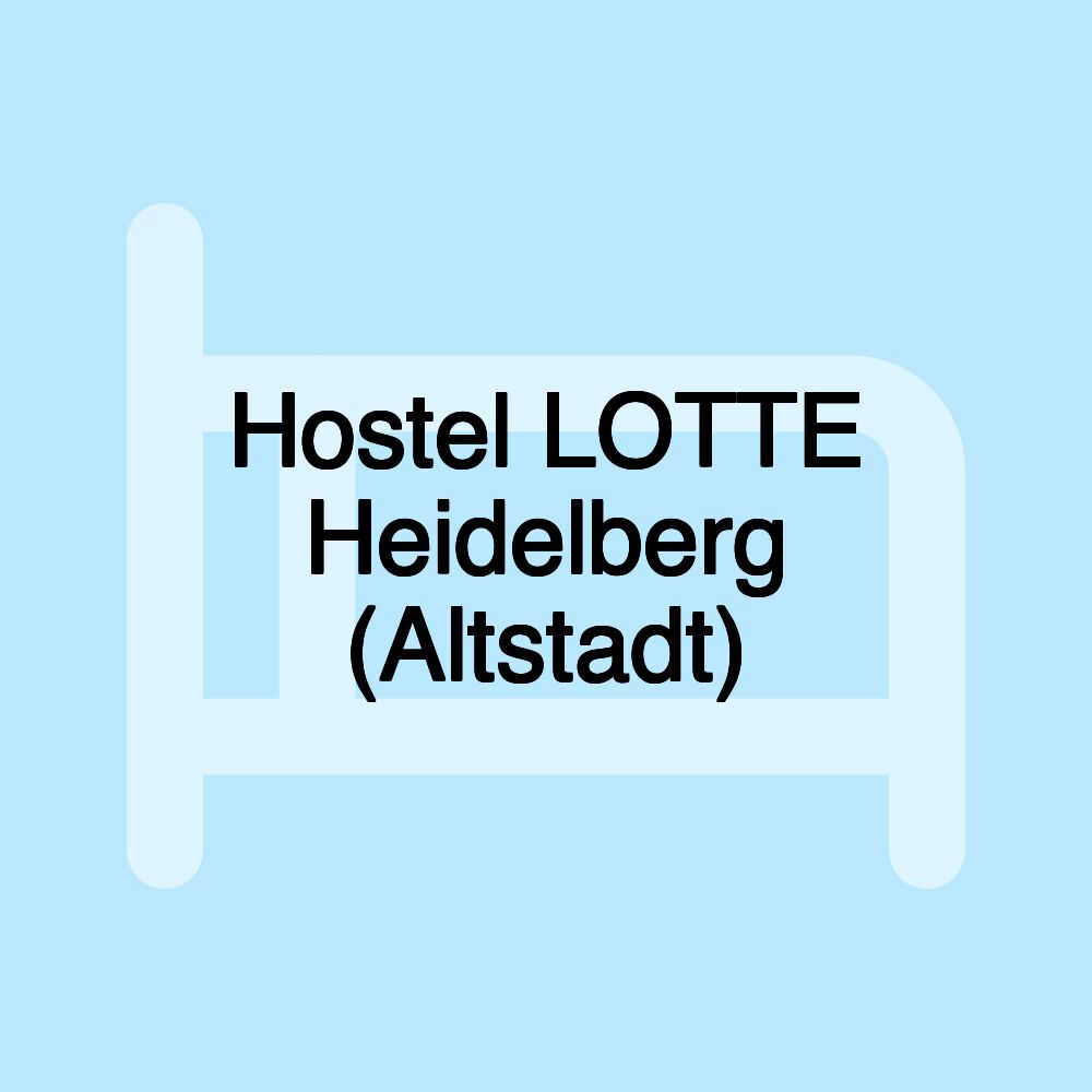 Hostel LOTTE Heidelberg (Altstadt)