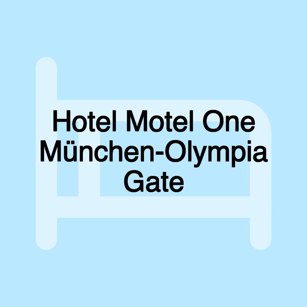 Hotel Motel One München-Olympia Gate