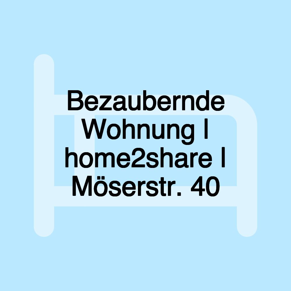 Bezaubernde Wohnung | home2share | Möserstr. 40