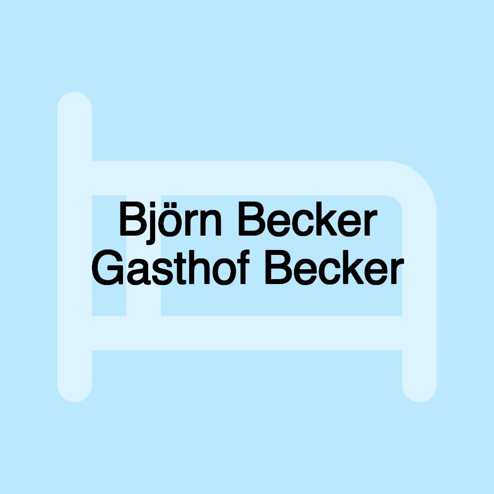 Björn Becker Gasthof Becker