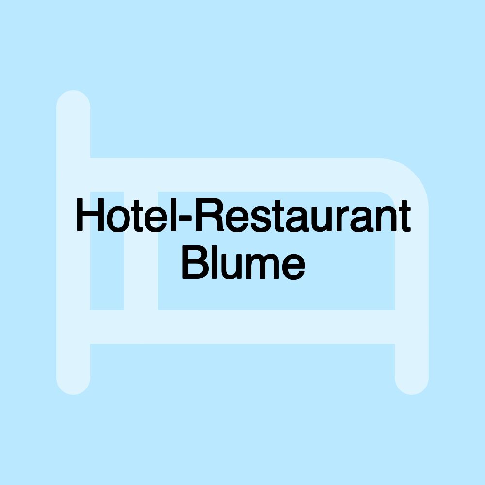 Hotel-Restaurant Blume