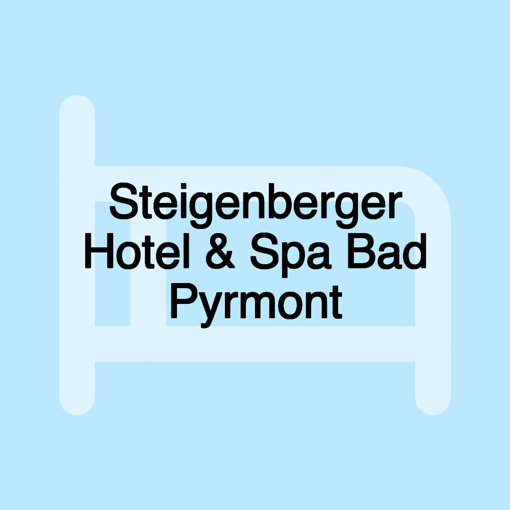 Steigenberger Hotel & Spa Bad Pyrmont