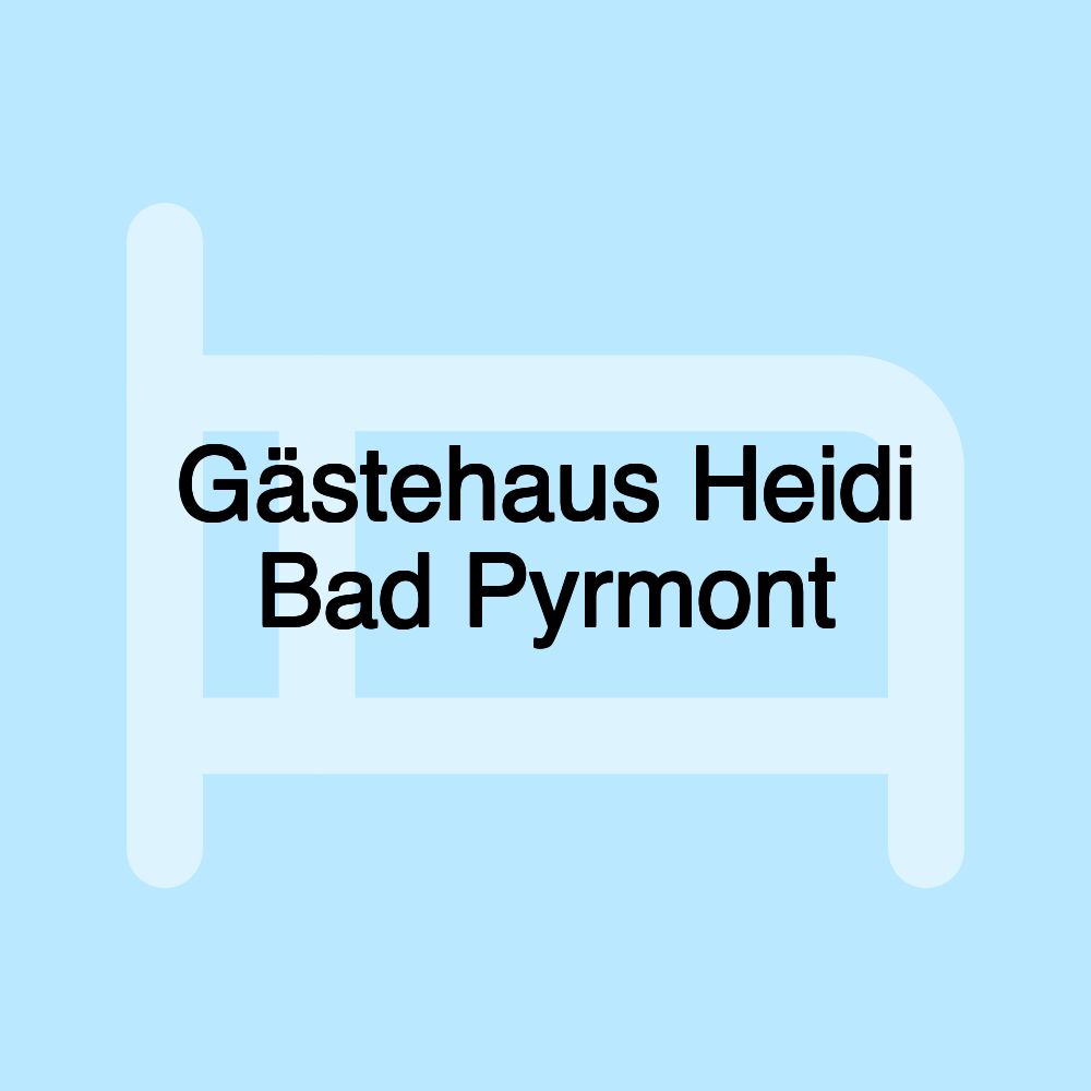 Gästehaus Heidi Bad Pyrmont