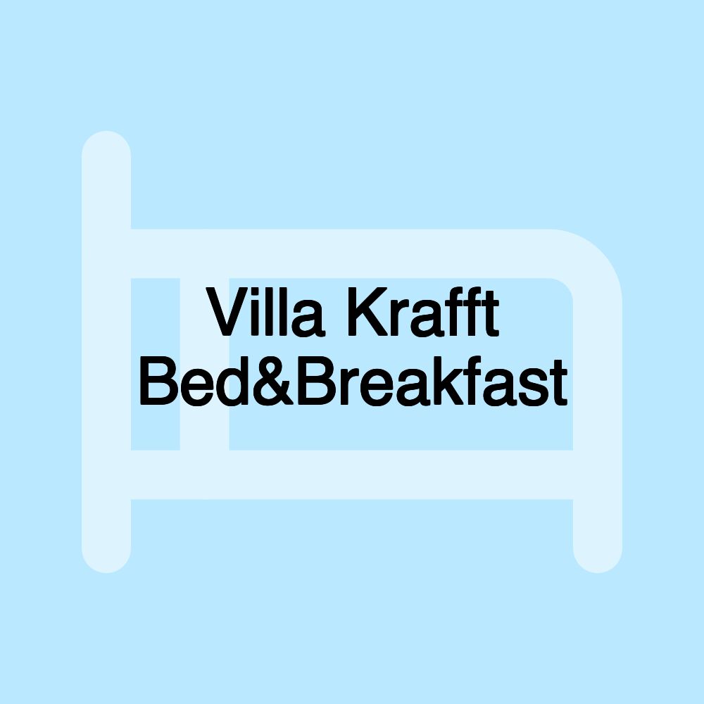 Villa Krafft Bed&Breakfast