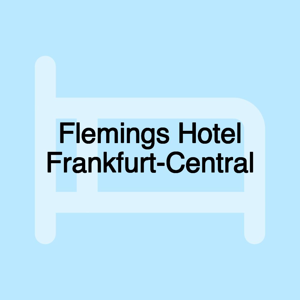 Flemings Hotel Frankfurt-Central