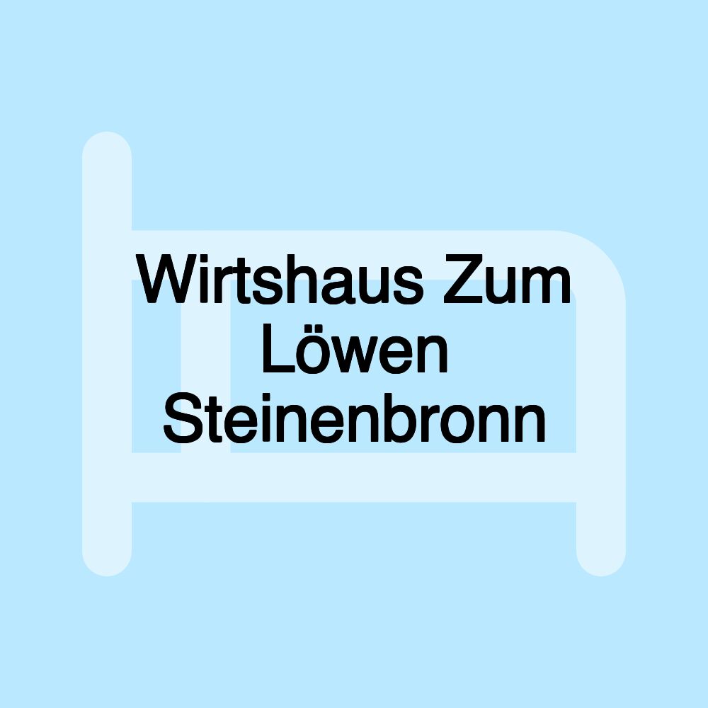 Wirtshaus Zum Löwen Steinenbronn