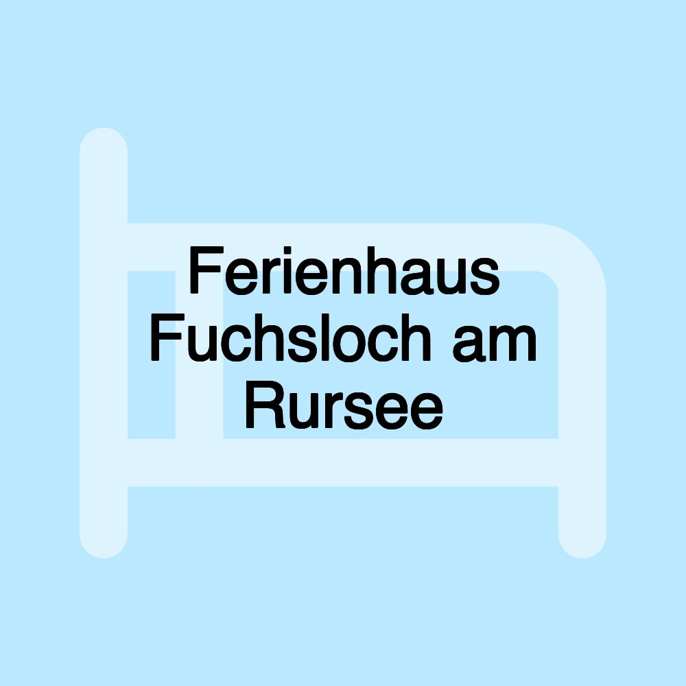 Ferienhaus Fuchsloch am Rursee