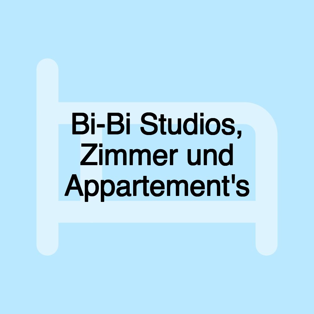 Bi-Bi Studios, Zimmer und Appartement's