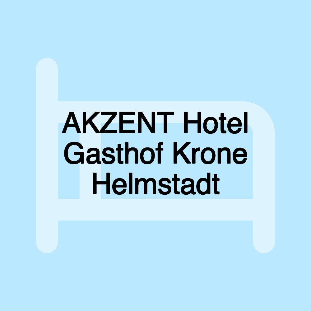 AKZENT Hotel Gasthof Krone Helmstadt