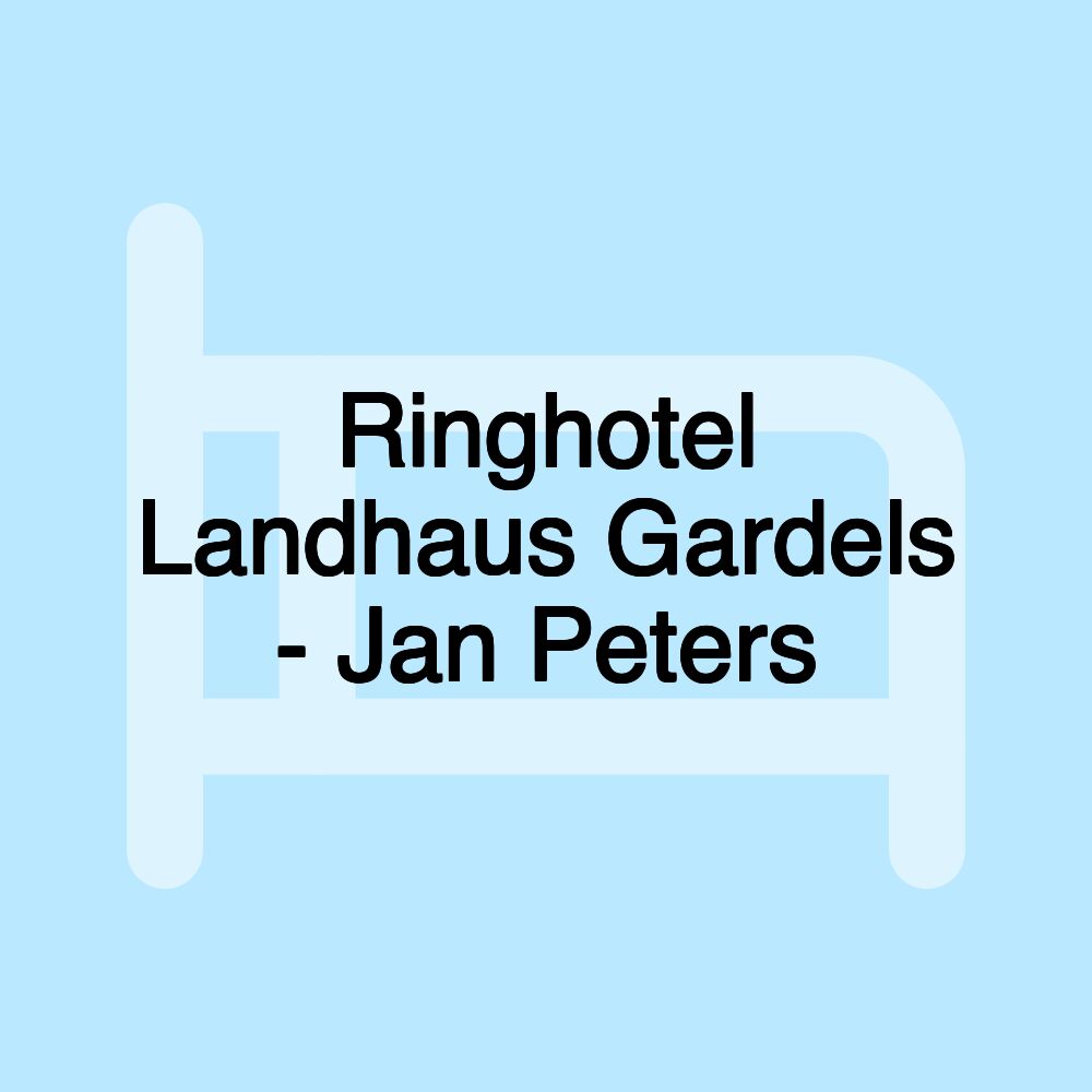 Ringhotel Landhaus Gardels - Jan Peters