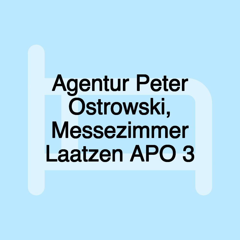 Agentur Peter Ostrowski, Messezimmer Laatzen APO 3