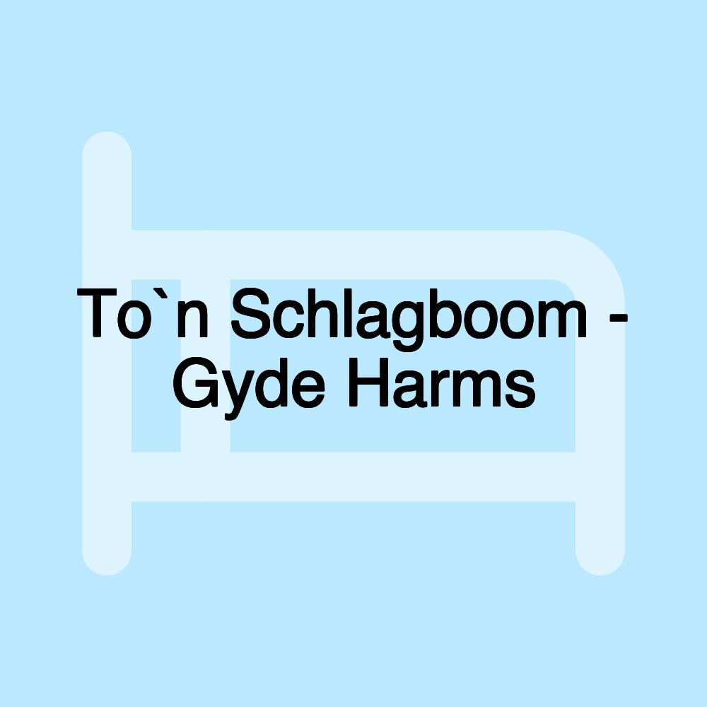 To`n Schlagboom - Gyde Harms