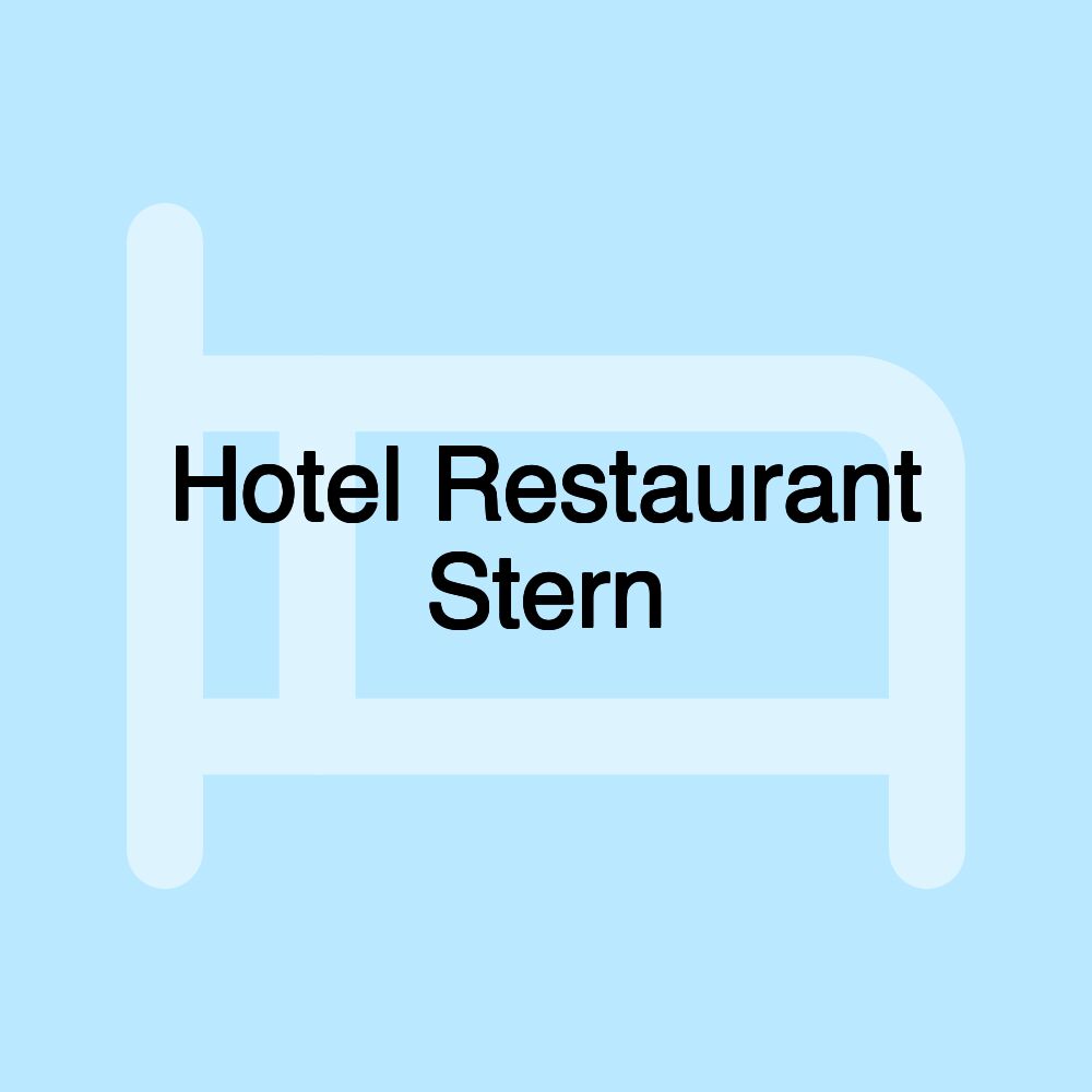 Hotel Restaurant Stern