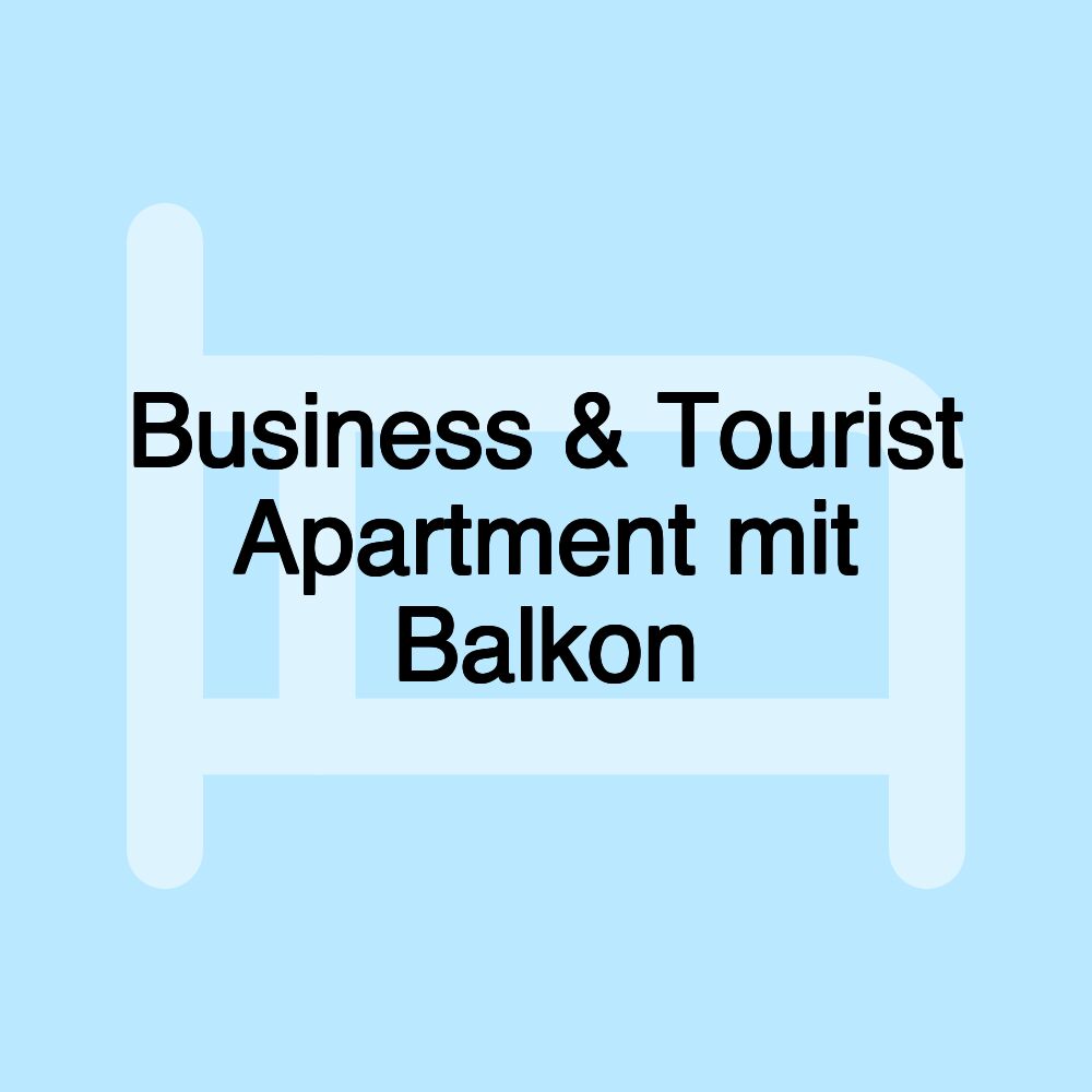 Business & Tourist Apartment mit Balkon