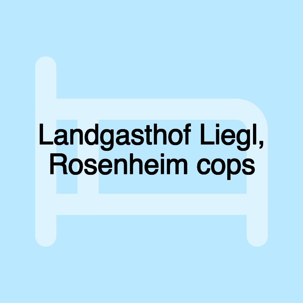 Landgasthof Liegl, Rosenheim cops