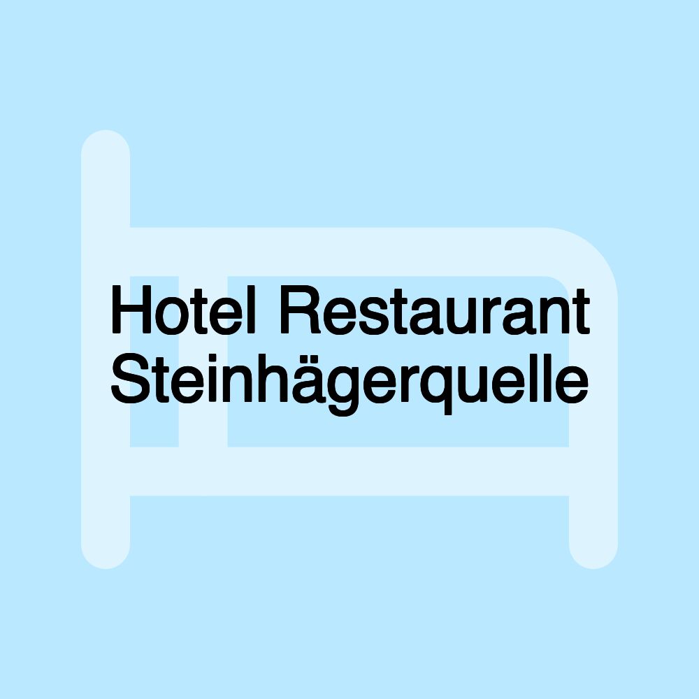 Hotel Restaurant Steinhägerquelle