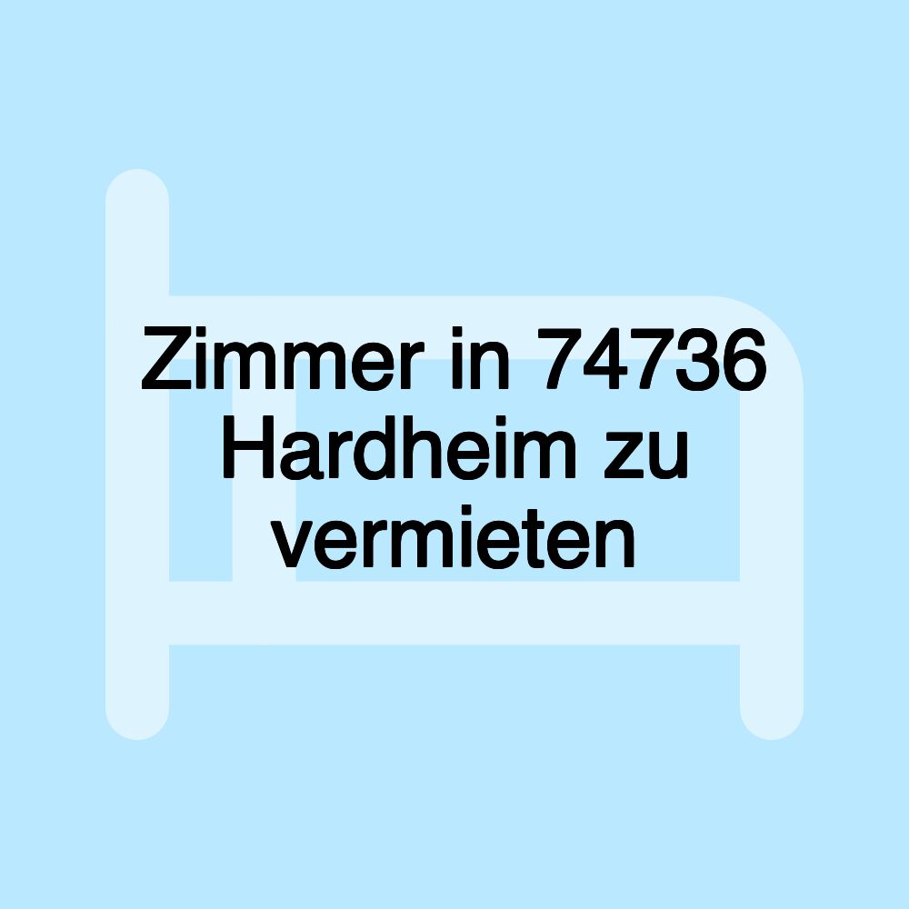 Zimmer in 74736 Hardheim zu vermieten