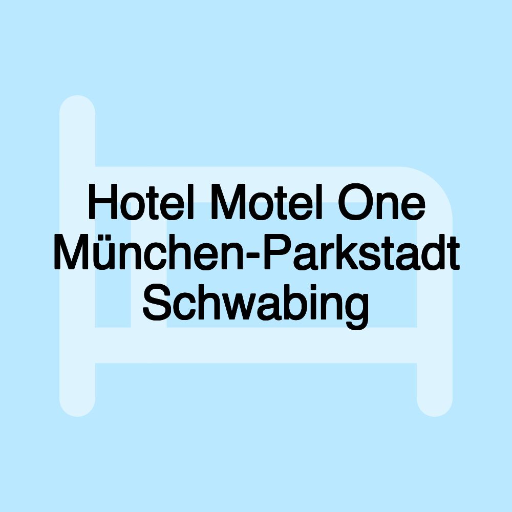 Hotel Motel One München-Parkstadt Schwabing