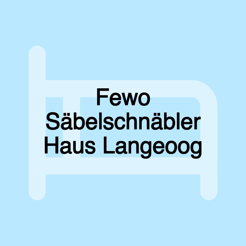 Fewo Säbelschnäbler Haus Langeoog