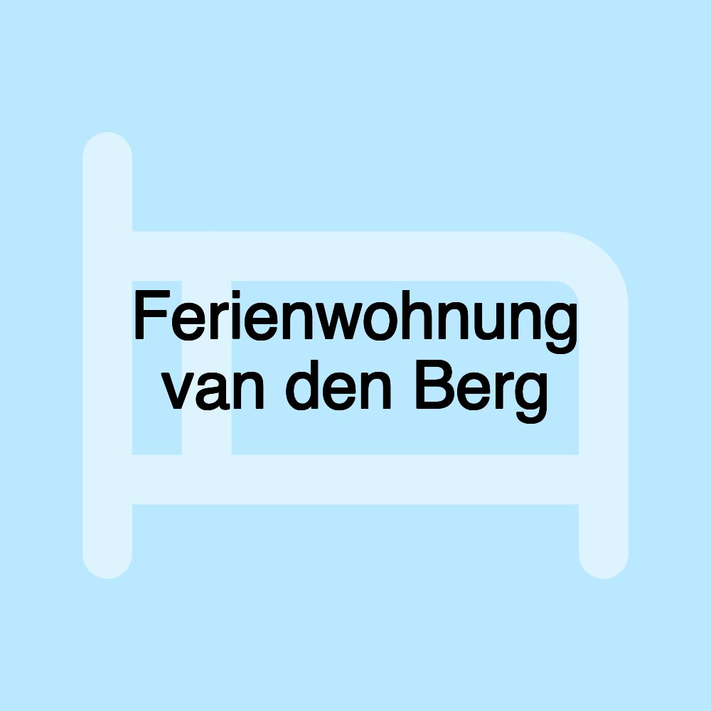 Ferienwohnung van den Berg