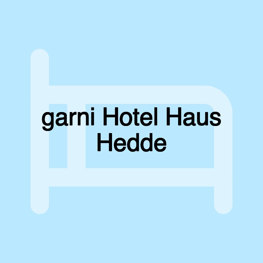 garni Hotel Haus Hedde