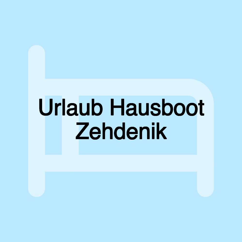 Urlaub Hausboot Zehdenik