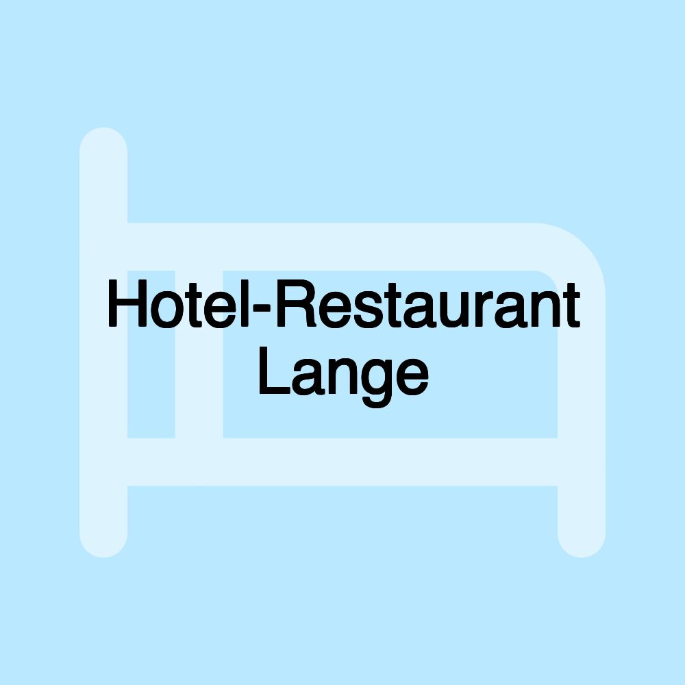 Hotel-Restaurant Lange