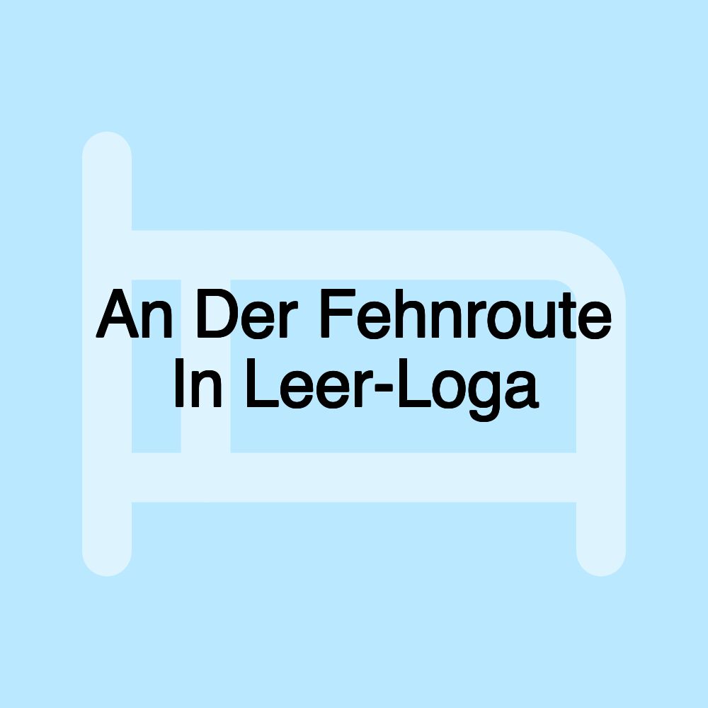 An Der Fehnroute In Leer-Loga