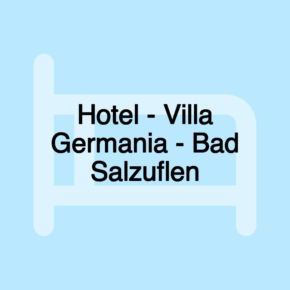 Hotel - Villa Germania - Bad Salzuflen